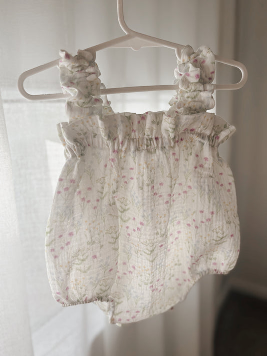 Lilac Garden Bubble Romper (Made to Order)