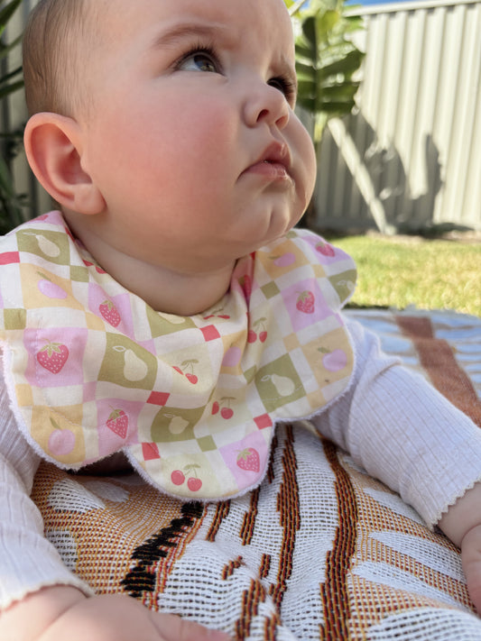 LIMITED EDITION 3 Layer Flower Bib - Summer Fruits