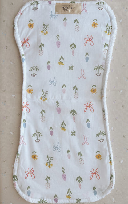 Bloom and Bow Handmade Burp Cloth